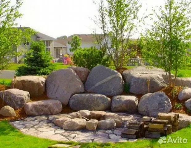 Валуны и глыбы для ландшафтного дизайна и благоустройства