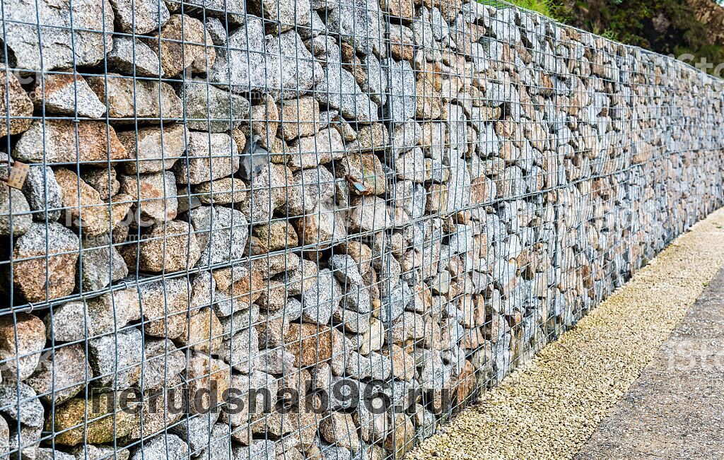 Габионные корзины с камнем для архитектурного и ландшафтного проекта, фото 4